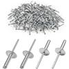 Jerhyun 120 Pezzi Rivetti, Rivetti Alluminio, Ribattini Alluminio Applicabile Agli Elettrodomestici, Veicoli Motore Attrezzature Meccaniche (4.8X20X16mm)