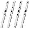 MUNGHOK 4 Pezzi Guide per Cassetti 182 x 17 mm, Binari Scorrevoli in Acciaio, Estraibili Parziali a Rulli e a Sfera, Guide Telescopiche per Cassetti Cucina e Ufficio, Argento