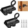 AOOSU Molla Automatica Gradi Chiavistell, 2pz Chiusura a Bullone with Screws, Serratura Scorrevole, per Porte Scorrevoli, Bagni, Legno Giardino, Finestre, Fienili, Cucine (Nero)