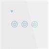 Lancoon Interruttore a Parete Tattile con Indicatore LED Blu Telecomando Intelligente Wireless Supporto per la Condivisione Della Famiglia Funzione Timer Cavo Neutro Richiesto(bianco, 3 Gang)