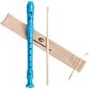 CONJURER Flauto dolce dolce per bambini principianti, soprano, impugnatura tedesca, plastica ABS, 8 fori, flauto per adulti, registratore con penna di pulizia e istruzioni (lingua italiana non garantita), blu