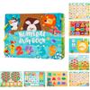 KUKUTrue® Montessori Giocattolo 3 4 5 6, Numeral Busy Book, Giochi da 3 Anni, Giochi Educativi da 3 Anni, Montessori Busy Board, Regalo 3 4 5 6 Bambini Ragazzi Ragazze