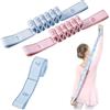 THQAE 2 Pcs Ginnastica artistica, Elastico ginnastica artistica, Gymnastics Stretch Band, elastico danza yoga stretching band per allenatore in allenamento di ginnastica, yoga, latino, Rosa + Blu