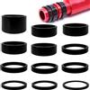 Lechengjia 12 PCS Distanziali Forcella Bicicletta, Distanziali Barra Anteriore Bicicletta, Distanziali Barra Manubrio, Distanziali Forcella Mountain Bike in Alluminio