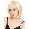 WIG ME UP - 92128-ZA87A Parrucca da donna per travestimento, carnevale, Halloween, Bob, corto, Longbo, riga, dritta, biondo chiaro