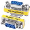 KUOQIY 2 Pezzi DB9 9 Pin Femmina a Femmina Gender Changer, Adattatore RS232 per Accoppiatore Seriale, per PC Computer Trasferimento Dati