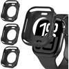 iVoler 3 Pezzi Cover per Apple Watch Series 11/10 42mm (Senza Pellicola Protettiva), Ultra Sottile Custodia Antiurto e Anti-Graffio Morbida in Silicone TPU iWatch Bumper Case, Nero