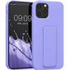kwmobile 1x Custodia Compatibile con Apple iPhone 12 / iPhone 12 Pro - Cover Supporto Dita - Back Case per Smartphone - Protezione Gommata lavanda