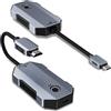 Aceele USB C a HDMI Wireless, 4K/30Hz Trasmettitore(con PD Ricarica) e Ricevitore Wireless HDMI Dongle, Portata 80M, 2,4/5G Streaming Video/Audio da Laptop, Telefono, iPad Pro a Monitor/TV/Proiettore
