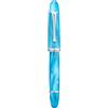 Asvine V800 Penna Stilografica - Sistema di Riempimento a Vuoto con Grande Capacità d'Inchiostro - Punta Stub Numero 8 da 1,1 mm per Calligrafia, Arte e Disegno con Chiave - Blu Cielo
