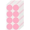 FINDAT Rosa Adesivi Rotondi 50 mm Punti Colorati Etichette Autoadesive Impermeabili per Casa Cucina Ufficio 80 Pezzi
