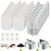 WILKIEE Confezione da 8 filtri di ricambio per fontana per gatti FS10 Plus, filtro a 6 strati, fontana per animali domestici, per fontana da 4,1 l FS10 Plus (bianco, 8 filtri + 32 spugne e 8 filtri
