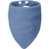 ICEMOOD Bandana Regolabile per Cani - Sciarpa Tinta Unita, Chiusura a Pressione, Cotone Morbido, Taglia Media (3-14kg), Blu