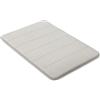 Amazon Basics Tappeto Bagno Antiscivolo in Memory Foam, Tappetino Doccia Ultra Morbido, Assorbente, ad Asciugatura Rapida, Lavabile in Lavatrice, 43x61 cm, Grigio Chiaro