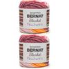 Bernat Blanket Patchwork Cherry Twist Yarn - 2 confezioni da 300 g/10,5 oz - 100% poliestere - #6 Super Bulky - 200 metri - per maglia/uncinetto