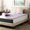 LUCID 5 coprimaterasso in memory foam con zone di comfort convolute e calmanti, per letto matrimoniale, colore: lavanda, 7,6 cm