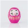 Yoshida Daruma Daruma - Amuleto Giapponese 6 cm, in cartapesta, Misura 0.3 (Rosa)