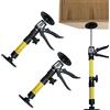 CAAGGMM Puntello Telescopico, 2 Pezzi 31 a 59 cm Regolabile Aste Telescopiche Allungabili, Palo Telescopico,Carico Fino a 40 kg, per Posizionare, Fissare Pannelli in Cartonges, Giallo