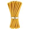 Danilovo Candele Pura Cera d'Api- No goccia, No fumo, Alte, Sottili Coniche-Decorative per Preghiera in Chiesa, Candele per Decorazione o Compleanno, Altezza 29,5cm, Diametro 0,85cm (50pz)