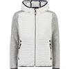 CMP - Giacca in pile Highloft da bambini con cappuccio fisso, B.Co Gesso, 104