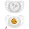 CHICCO (ARTSANA SPA) CHICCO SUCCHIETTI AIR GRIGIO LUMI SILICONE 16-36 MESI 2 PEZZI