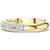 Senza marchio Certified Round 38 Pz Diamond Prong Set helf Eternity Petite Shank Band b939