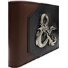PocketGear D&D Segrete Tabletop e Draghi Gioco di Ruolo Emblema Portafoglio/Portamonete Bi-Fold Porta Documento & Carte, Marrone