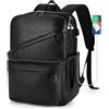 SPAHER Zaino da Viaggio Pelle Aereo 40x30x20 Wizzair Zaino Porta PC 15,6 Pollici con Porta di Ricarica USB Piccolo Zaini da Cabina Lavoro Ufficio Donna Uomo 25L Bagaglio a Mano Travel Backpack