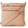 Amazon Essentials Borsa a Tracolla Sottile in Nylon Donna, Crema, Taglia unica