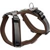 HUNTER Imbracatura per cani Maldon UP, colore: marrone/grigio, morbida imbottitura e confortevole, altamente riflettente grazie alla Scotchlite 3M, regolabile in 4 posizioni, con manico imbottito (da
