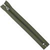 Aerzetix - Set di 12 Cerniere a Spirale Non separabili da 20 cm N°5 con cursore - Metallo Nylon Poliestere - Colore Verde Militare - Ideale per Cucito, Riparazione e Sartoria