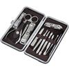 Accessotech 12 Pezzi Cura Delle Unghie Taglio Rimuovi-cuticole Tronchesino Manicure Pedicure Kit Case Set Regalo