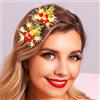 Zoestar Fermaglio per capelli natalizio con luce a LED a forma di bacca rossa, fiocco di neve, accessori per capelli da donna (confezione da 2)