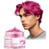Generisch Tinta per capelli temporanea lavabile - Cera colorata per capelli per uomini e donne, crema colorata per lo styling dei capelli, per feste, carnevale, cosplay e Halloween Rosa