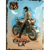 I&S / Les collections rétro I&S/Les collections rétro Targa in metallo goffrato 40 x 30 cm Strada 66 Us Biker 66 H Prodotto con licenza ufficiale e/o design esclusivo