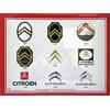 I&S / Les collections rétro I&S/Les collections rétro Targa in metallo goffrato 40 x 30 cm Citroen Citroen Logos Evolution Prodotto con licenza ufficiale e/o design esclusivo