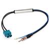 Bingfu Amplificatore Segnale Antenna Autoradio Auto, Adattatore da Doppio Maschio Fakra a Spina DIN per Volkswagen VW Golf Polo Audi BMW Unità Principale