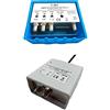 Vsnetwork Kit Amplificatore Antenna TV da Palo 40 dB + Alimentatore 12V 100 mA, Filtro Lte/5G, Regolabile