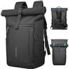hk Zaino Roll Top Uomo Donna, Espandibile Zaino Porta PC 15,6 Pollici | Antipioggia e Antifurto per Tempo Libero, Ufficio, Università, Pendolari, Nero(20‑27 L)