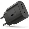Ysevnotan Caricabatteria USB C con adattatore USB [2 in 1], adattatore di carica per iPhone 17/16/15/16 Pro/16 Pro Max/16 Plus/Samsung Galaxy S25 S24 S23 S22 S21, alimentatore, presa multi caricamento