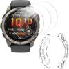 ToVioc [3+1 Pezzi Pellicola Protettiva Compatibile con Garmin Fenix 8 Pro 51mm Sapphire Solar, [Anti-Graffio] [Alta Definizione] Cover Fenix 8 Pro 51mm Custodia TPU - Trasparente