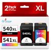 Q-image 540XL 541XL Cartucce d'inchiostro Sostituzione per Cartucce Canon 540 541 XL per PG-540XL CL-541XL per Canon TS5150 per MG3650S MG3600 MG3650 TS5151 TS5100 MX475 MX535 MG4250