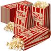 A2S Protection Popcorn Bags - Sacchetti per popcorn in stile vintage, stile retrò, con rivestimento oleoso/oleorepellente, previene la formazione di sale e olio di mais pop (125 pezzi)