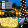 Kousee Luci solari a LED per esterni, IP65, impermeabili, 22 m, 200 LED, luci decorative solari con 8 modalità di illuminazione, luci fatate per giardino, albero di Natale, decorazione natalizia