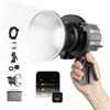 Moman Luce Video, COLBOR CL60M 65W COB Video Light Uscita Continua 5600K CRI97+ Illuminazione 7Effetti di Luci LED Lampada supporto Bowens Mount APP per Studio Fotografico(550g), Luce-Video-Led-Studio-Light