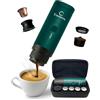 Terrestic Macchina Caffe Portatile 80 Ml, Caffettiera Portatile, Macchinetta Caffè da Viaggio Ricaricabile USB, Compatibile con Polvere e Capsule Nespresso con Custodia Rigida