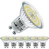 EACLL Lampadine LED GU10 6.5W Equivalente a Alogena 100W, Pacco da 6, 790lm Luce Diurna 5000K, Faretti AC 230V senza Sfarfallio, Angolo a Fascio 120° Spot, Non Dimmerabile Corta Riflettore Lampade