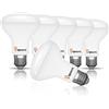 BHMAOYN LED-R80 E27 Lampadina 12W Bianco Caldo 3000K,1100LM Con Angolo di Emissione 110°, Faretto Alogeno di Ricambio E27 100W, AC 230V, R80 Riflettore LED Per Faretti a Soffitto, Non Dimmerabile, Set da 6