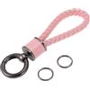 A ABSOPRO Portachiavi per Auto Universale con Anello per Telecomandi per Casa per Donne in Ecopelle Rosa