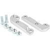 Kuuleyn Adattatore Drift Tuning, Kit adattatore Drift Lock Tuning Power in alluminio Aumento dell'angolo di sterzata 25% Argento per E46 M3